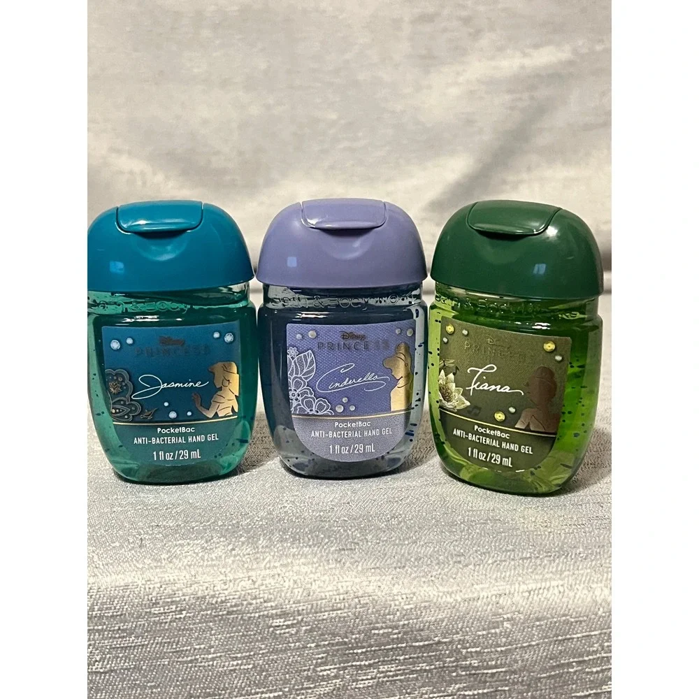 Bath & Body Works Disney Princess PocketBac Hand Sanitizer 3 Pack Jasmine Tiana